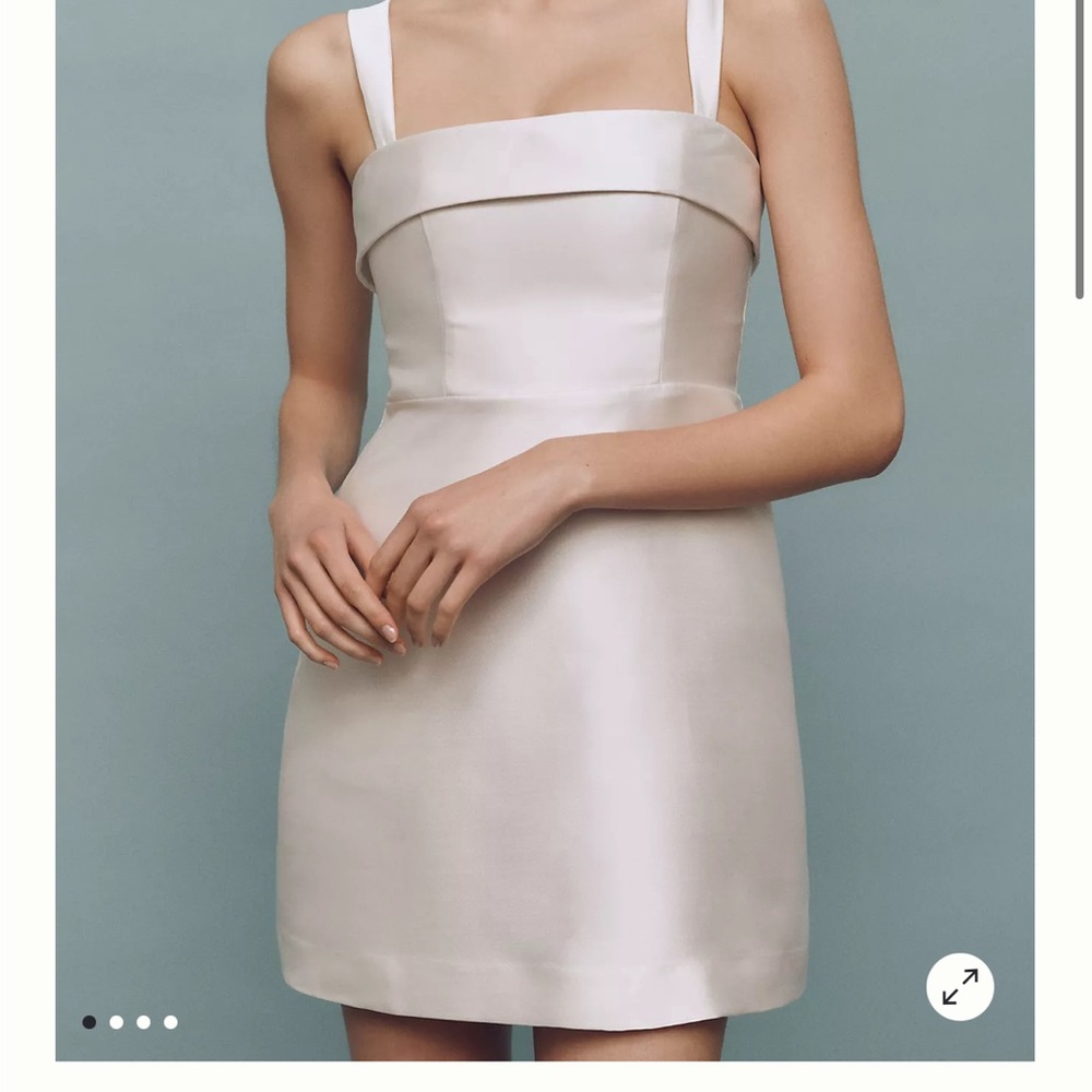 BHLDN Cream Mini Dress